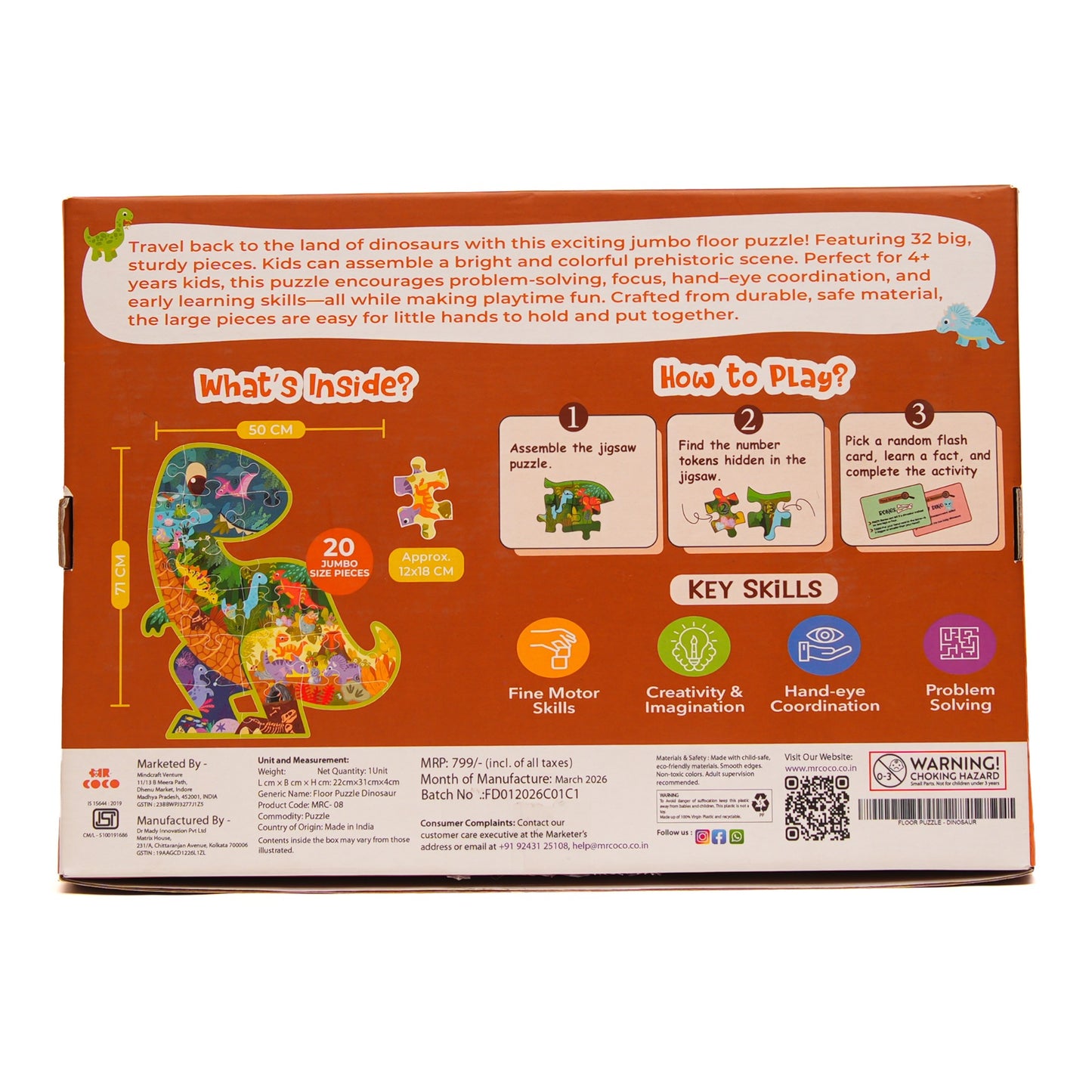 Floor Puzzle - Dinosaur