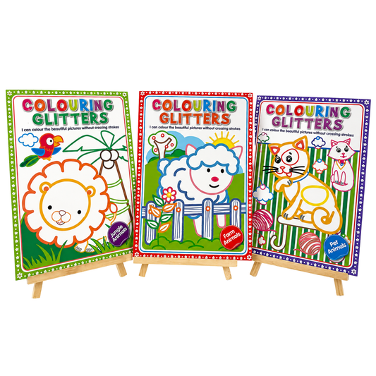 Glitter Coloring Books (SET OF 3)