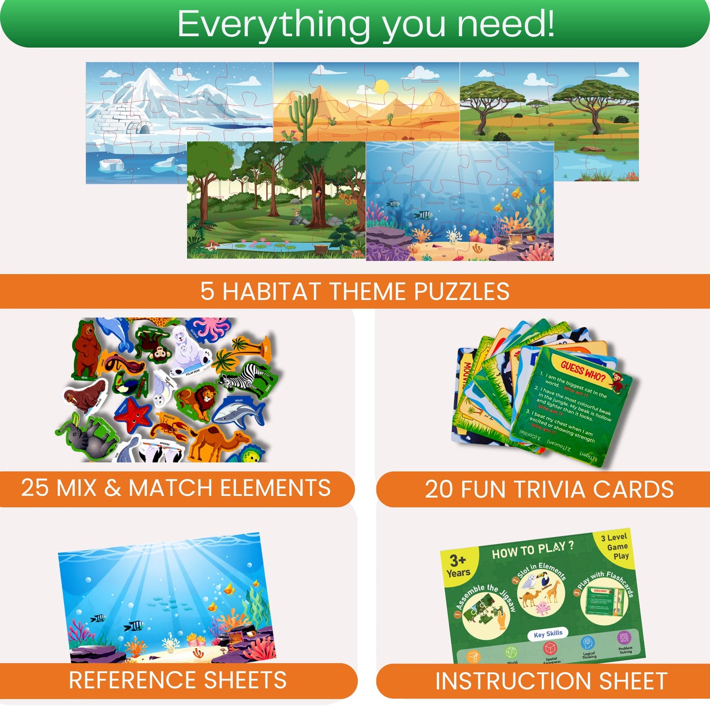 Puzzle N Play - Animal Habitat