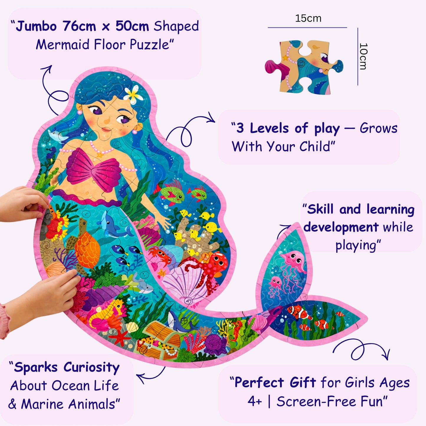 Floor Puzzle - Mermaid